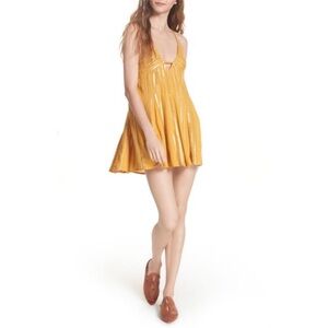 Free People Here She Is Swing Beaded Dress